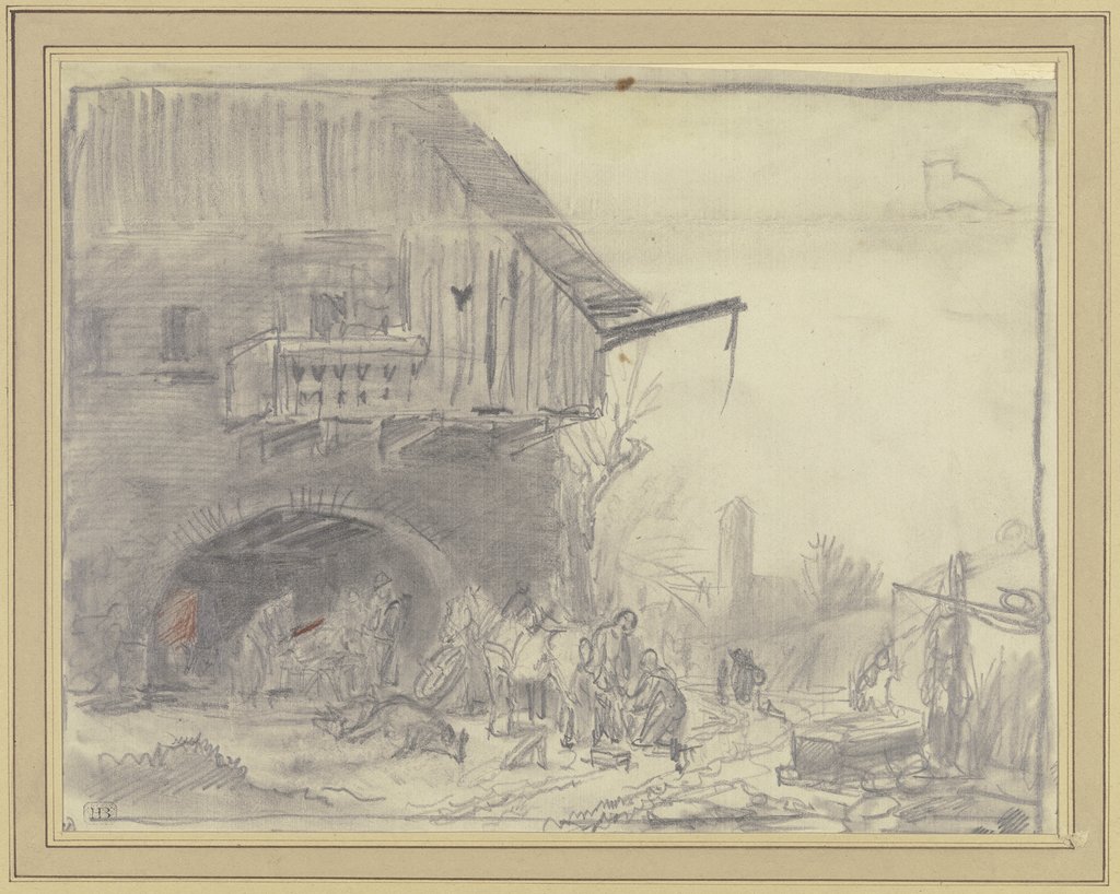 Village forge, Heinrich Bürkel