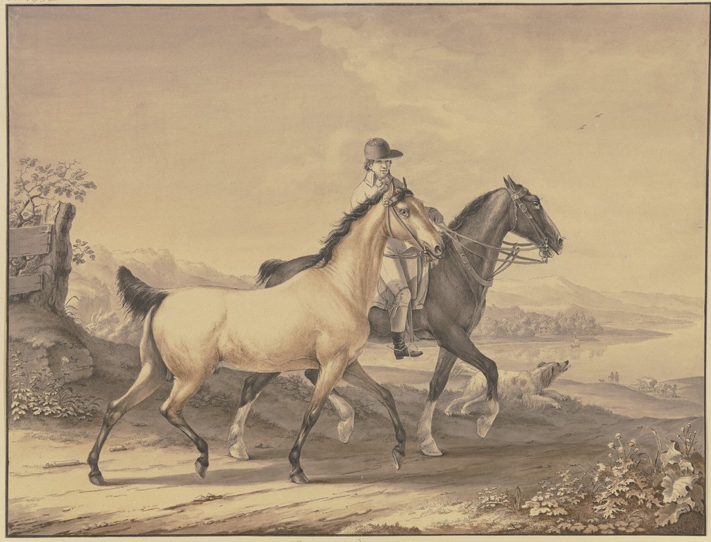 English horses, Johann Georg Pforr