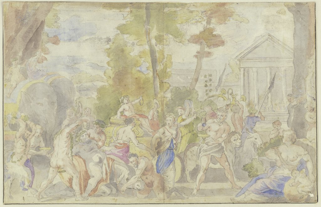 Der Triumph des Bacchus, Johann Viktor Platzer;   ?, nach Pietro da Cortona