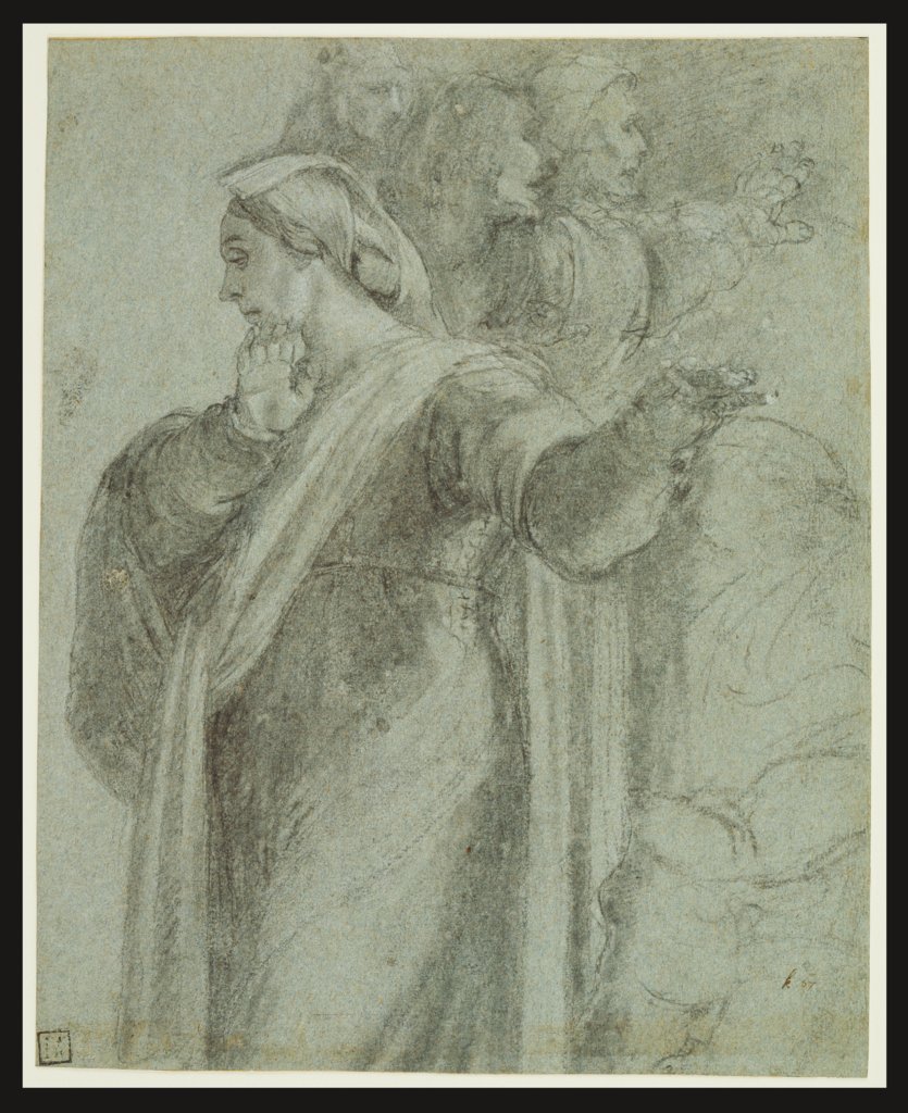 Study for the figure of Martha in "the Raising of Lazarus", Sebastiano del Piombo