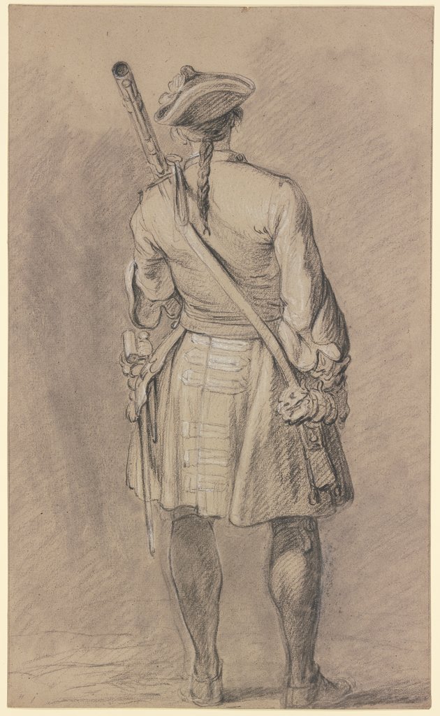 Stehender Soldat in Rückenansicht, Charles Parrocel