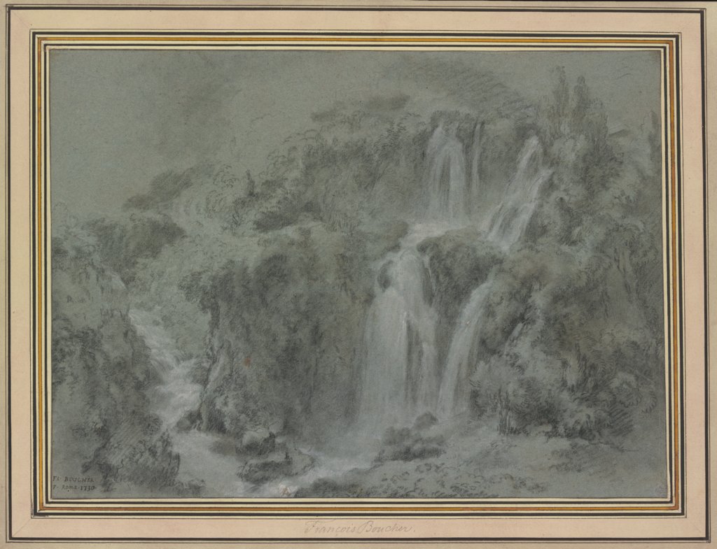 The Waterfalls of Tivoli, François Boucher