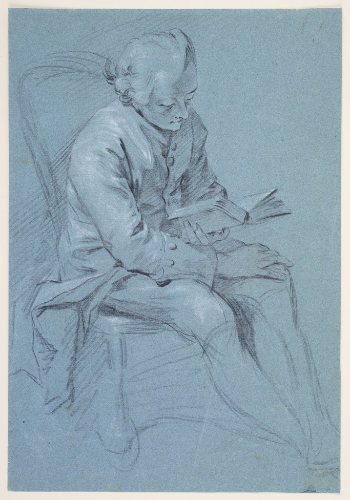 Reading man, Georg Melchior Kraus