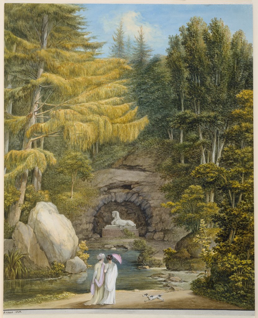 Grotte der Sphinx im Park zu Weimar, Georg Melchior Kraus