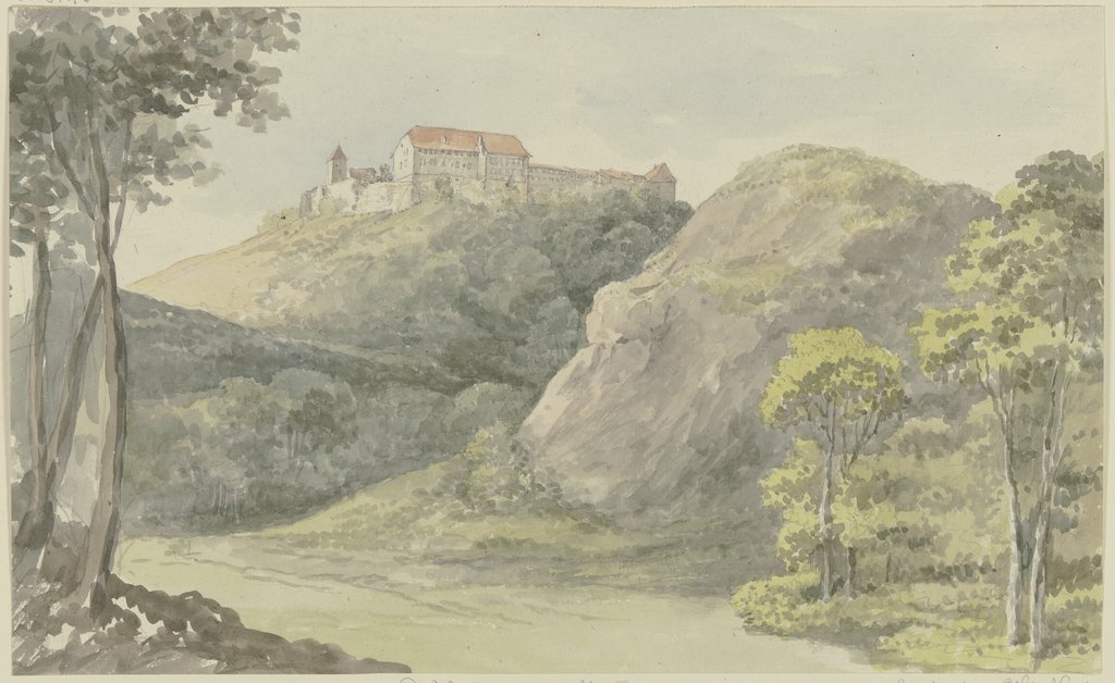 Blick auf die Wartburg, Georg Melchior Kraus