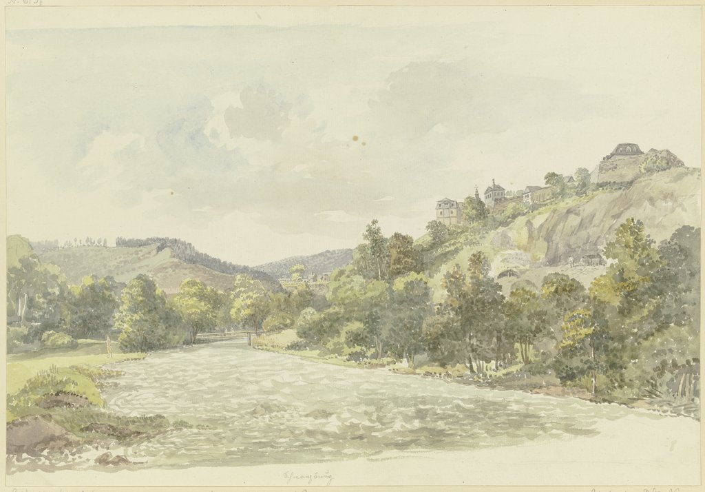 Saale near Schwarzburg, Georg Melchior Kraus