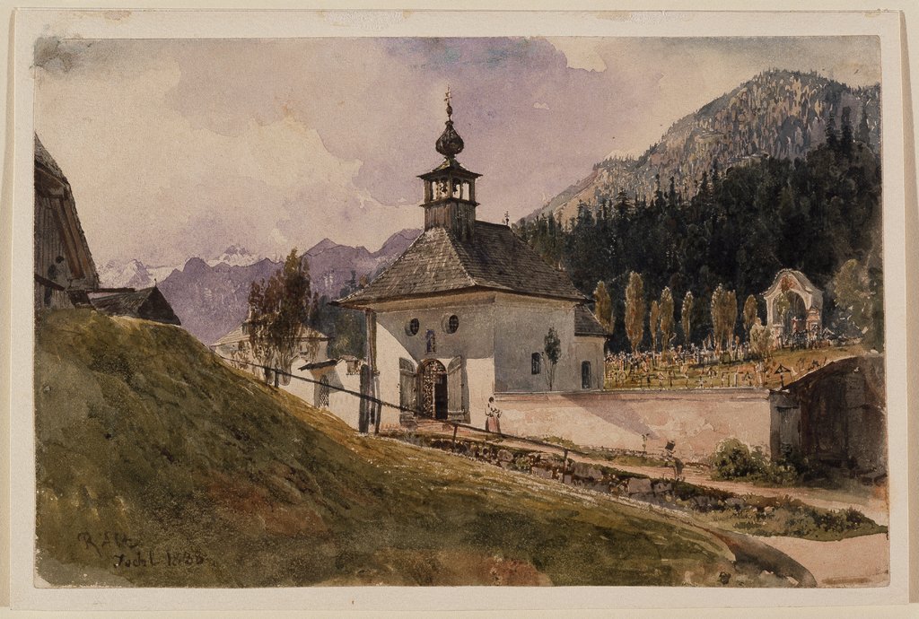 Friedhof in Ischl, Rudolf von Alt