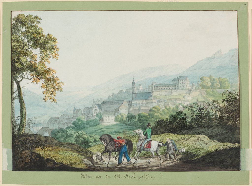 Baden von der Ostseite gesehen, Carl Philipp Fohr