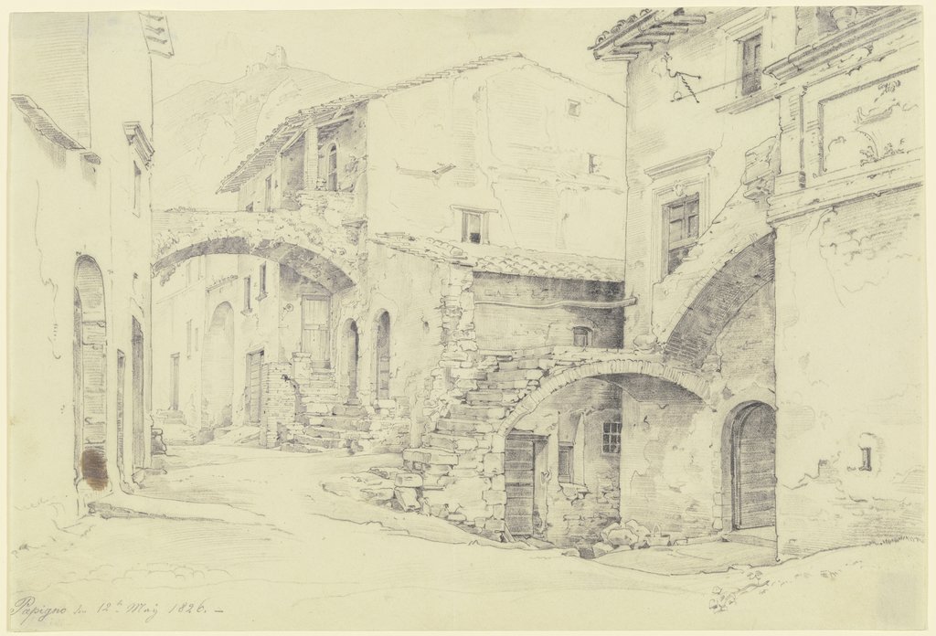 Straße in Terni-Papigno, Ernst Fries