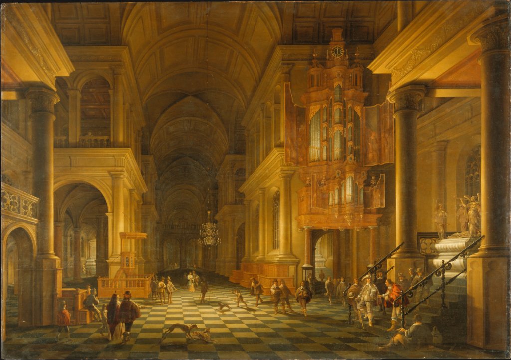 Interior of a Church Built in the Late-Renaissance Style, Anthonie de Lorme, Anthonie Palamedesz.