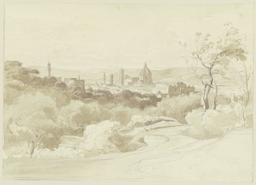 Florenz, Blick von S. Miniato auf die Stadt, Ernst Fries