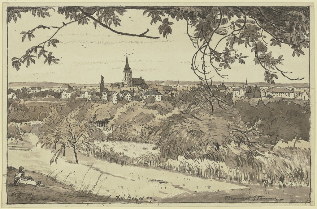 Blick auf Oberursel, Ferdinand Balzer