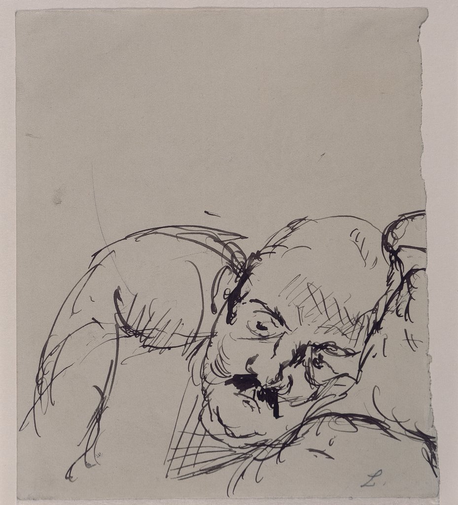 Ugi Battenberg, auf einem Kissen ruhend, Max Beckmann