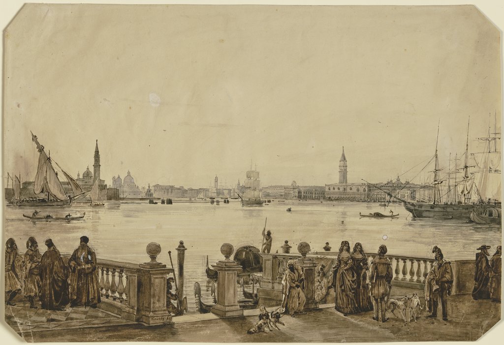 View on Venice, Friedrich Nerly