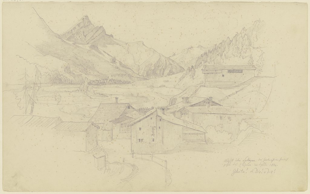 Splügen in Graubünden, August Lucas