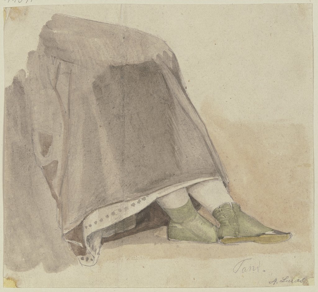 Study of garments, August Lucas