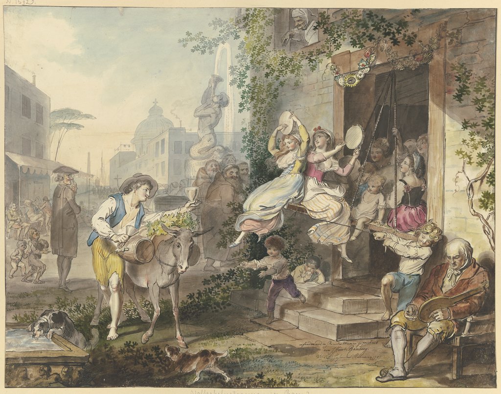 Volksbelustigungen zu Rom, Johann Heinrich Ramberg