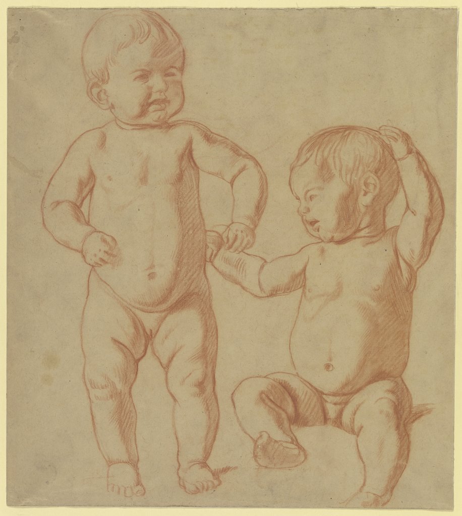 Two cherubs, Fritz Boehle