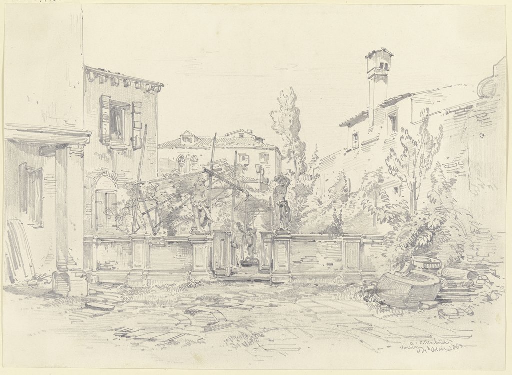 Eingang zu einem Garten in Venedig, Albert Emil Kirchner