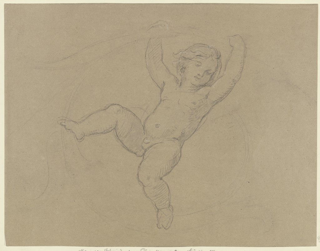 Putto zwischen Ranken, Moritz von Schwind