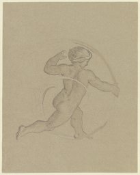 Putto zwischen Ranken, laufend, Moritz von Schwind