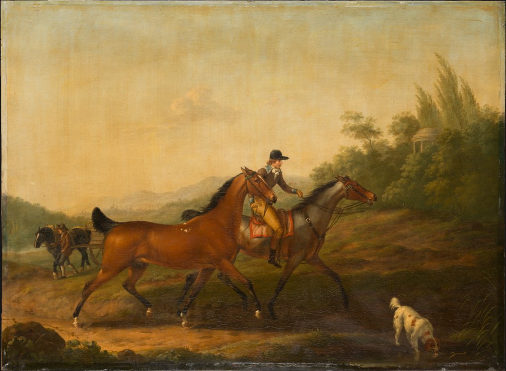 Two English Horses, Johann Georg Pforr