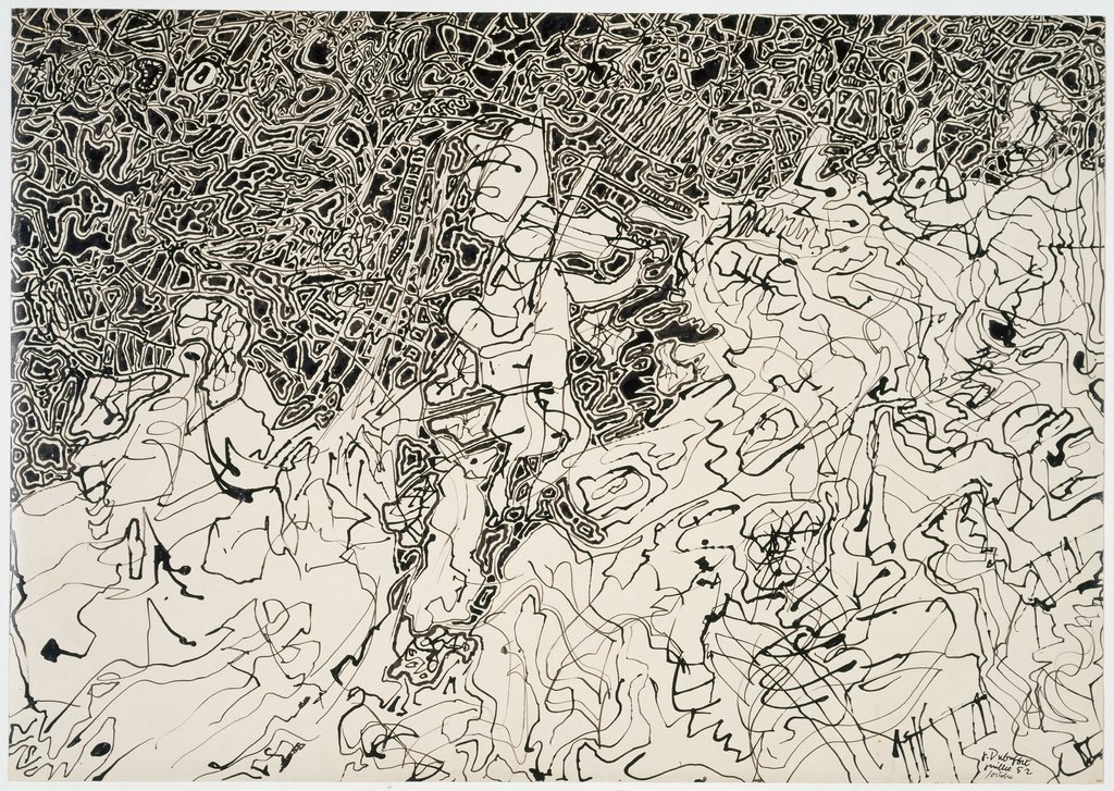 Le violiniste au chien, Jean Dubuffet