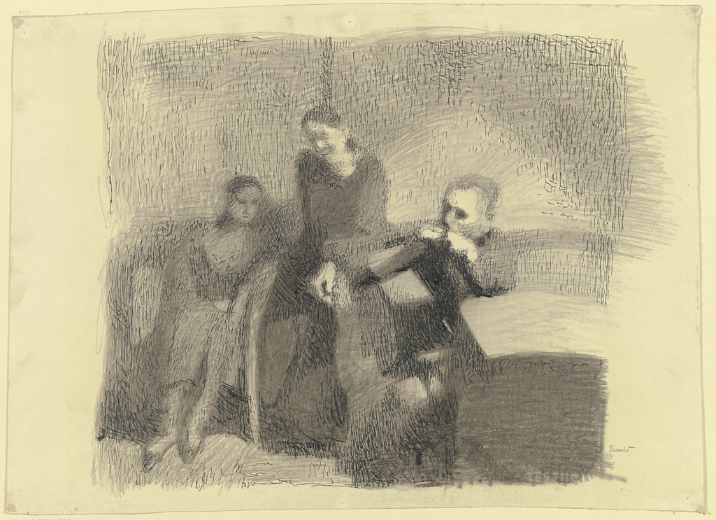 Group of three people, Reinhold Ewald