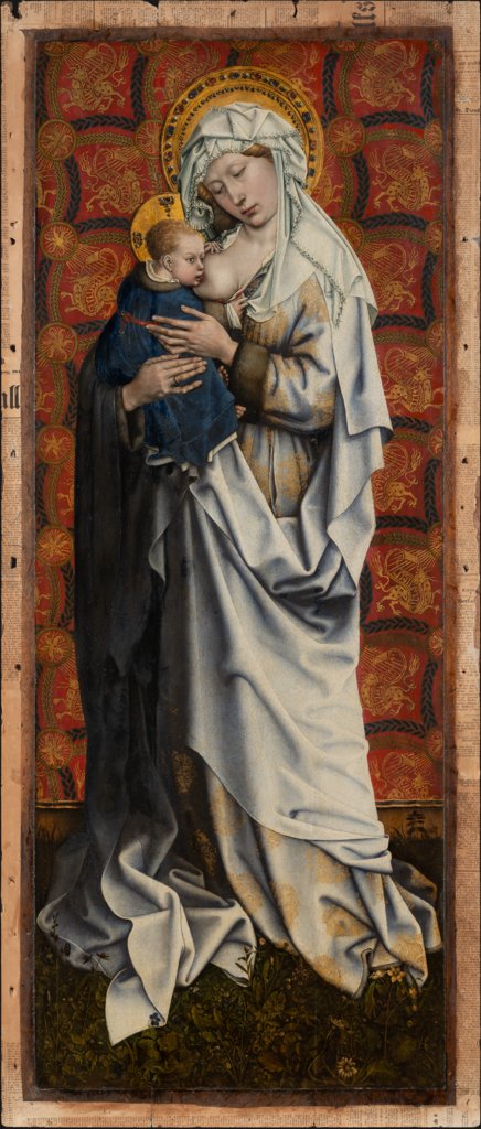 Stillende Gottesmutter, Meister von Flémalle, Robert Campin;  Werkstatt