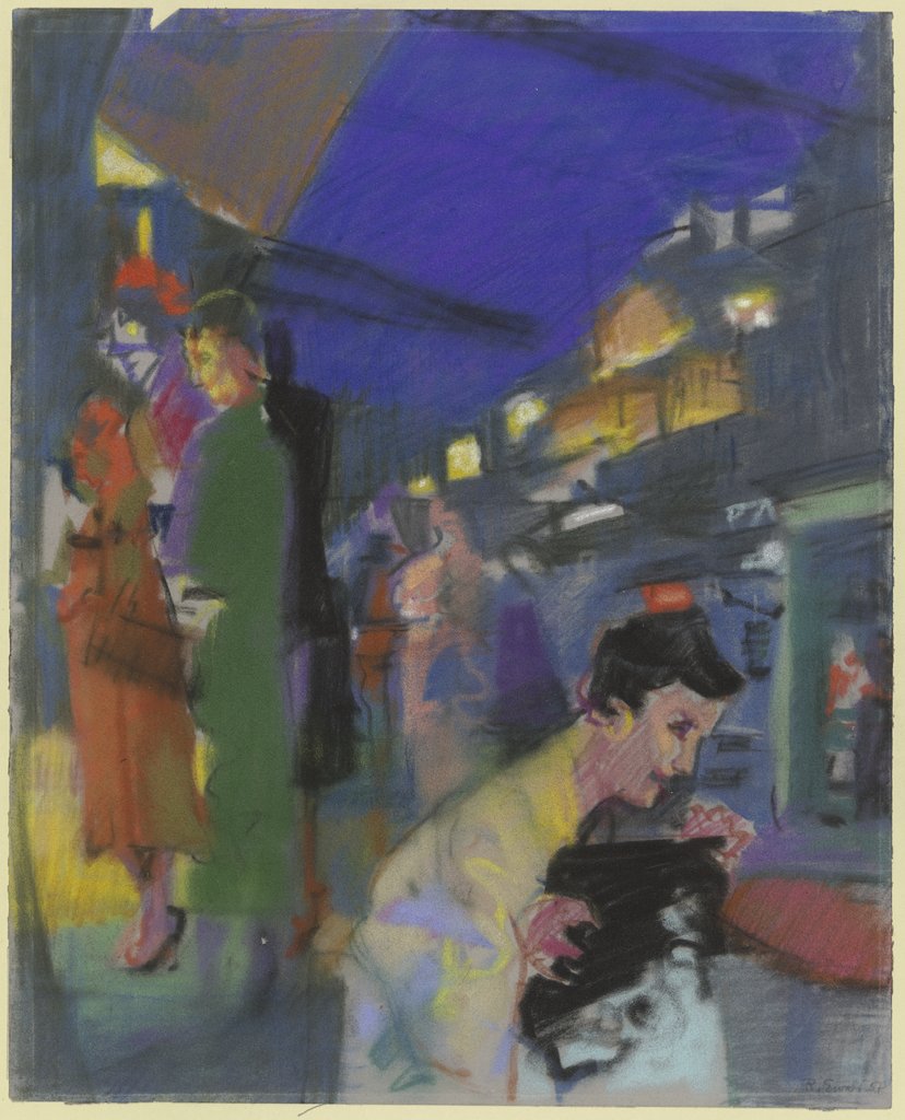 In front of the café (Paris), Reinhold Ewald