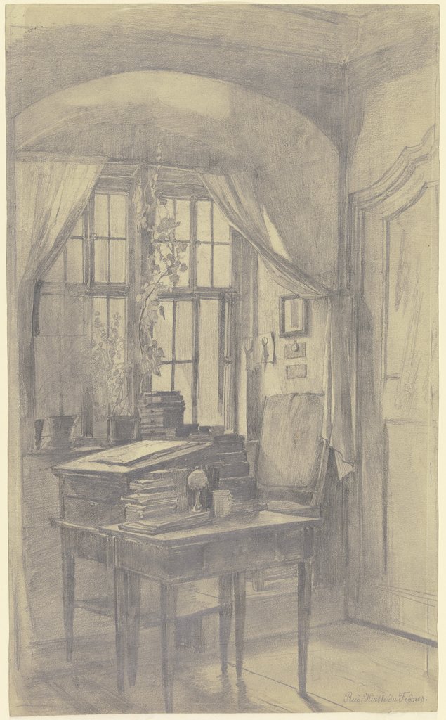 Interieur aus Rothenburg, Rudolf Hirth du Frênes