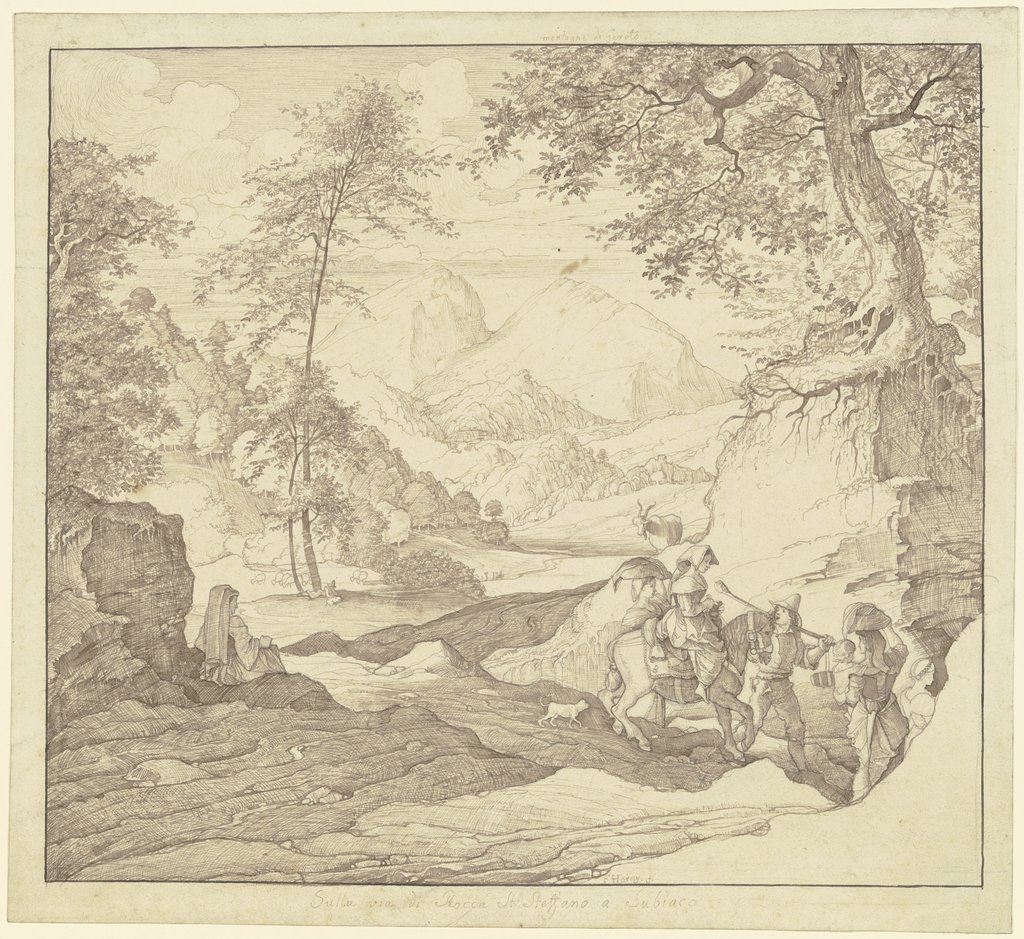 Landscape near Subiaco, Franz Horny