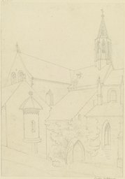 Ansicht des Münsters Heilsbronn, Karl Ballenberger