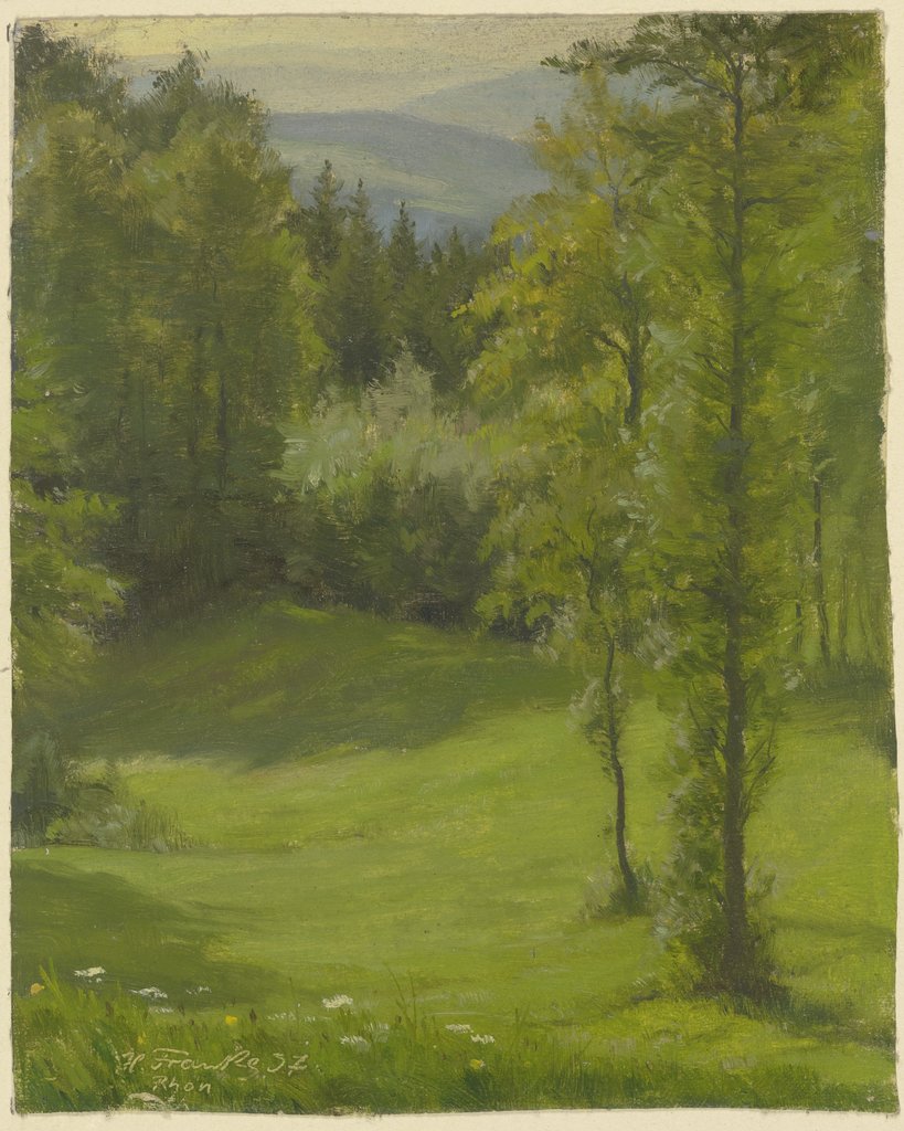 Waldlichtung (Erinnerungen an eine Rhönwanderung), Hanny Franke