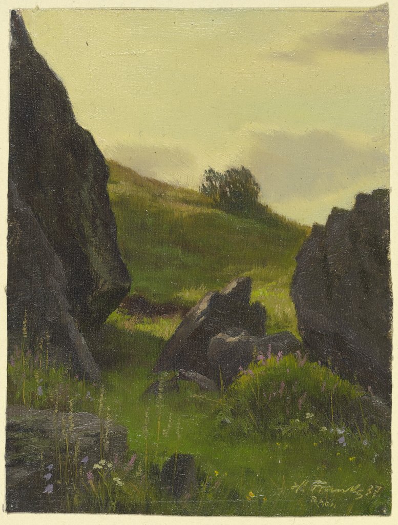 Felsen (Erinnerungen an eine Rhönwanderung), Hanny Franke