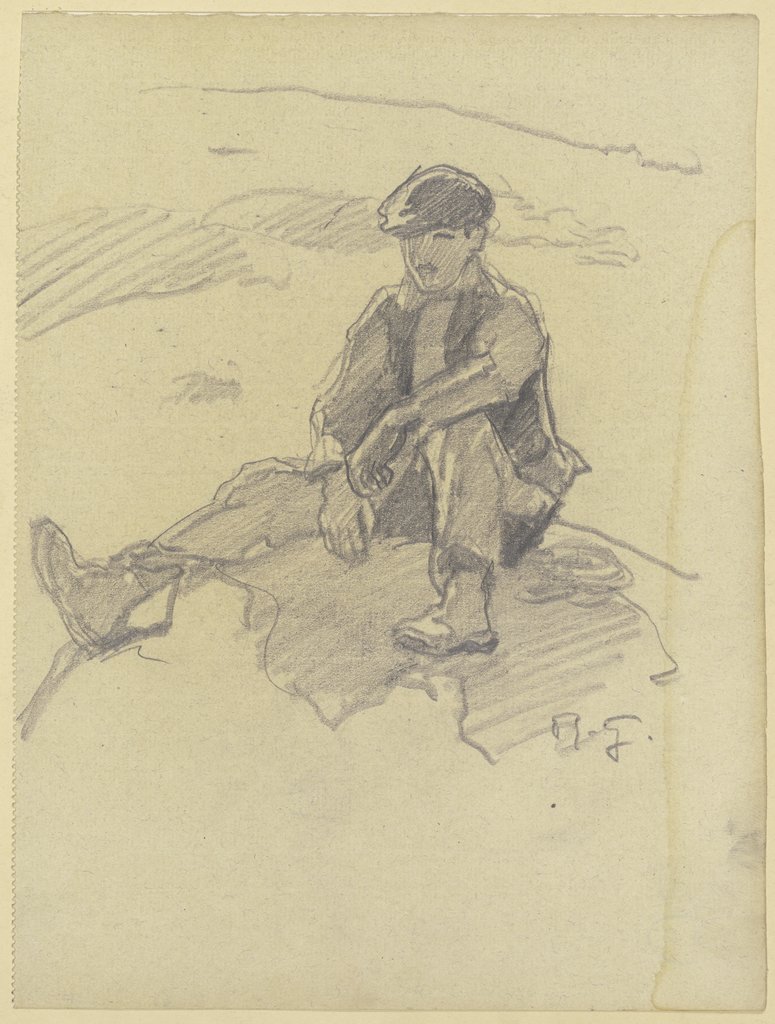 Sitting shepherd, Rudolf Gudden