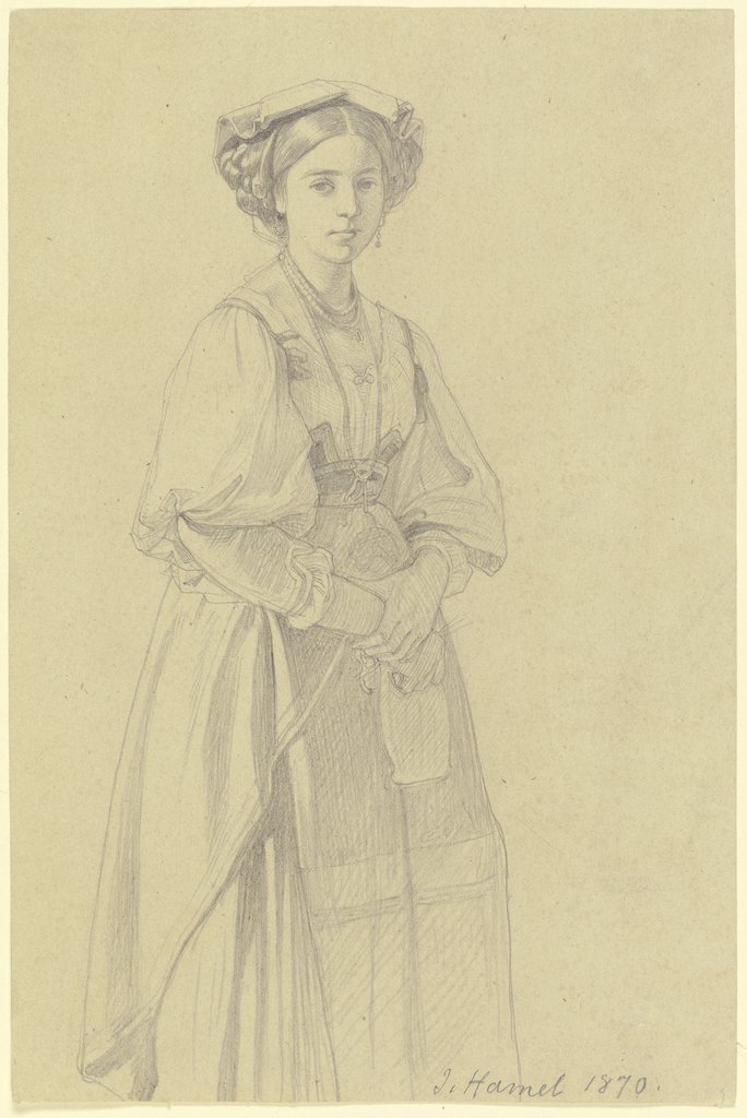 Young Italian woman, Julius Hamel