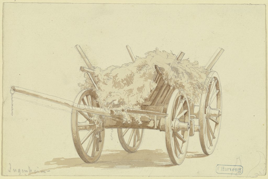 Hay cart, Karl Friedrich Harveng