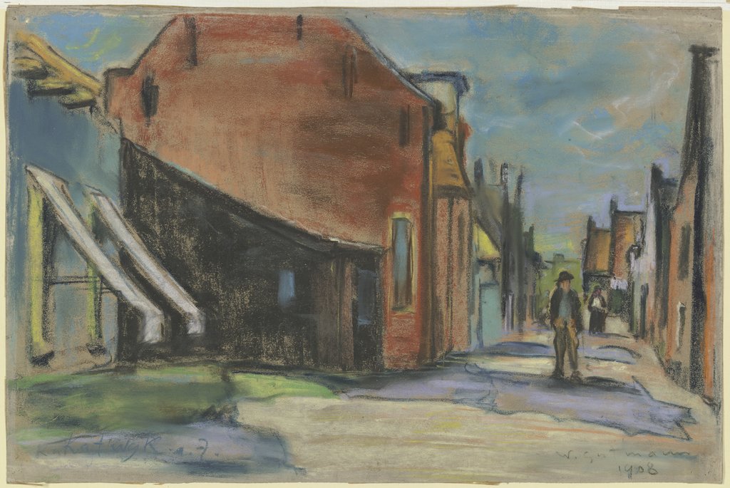 Straße in Katwijk, Wilhelm Gutmann