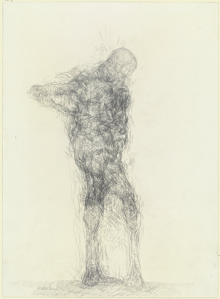 Standing nude, Albrecht von Hancke