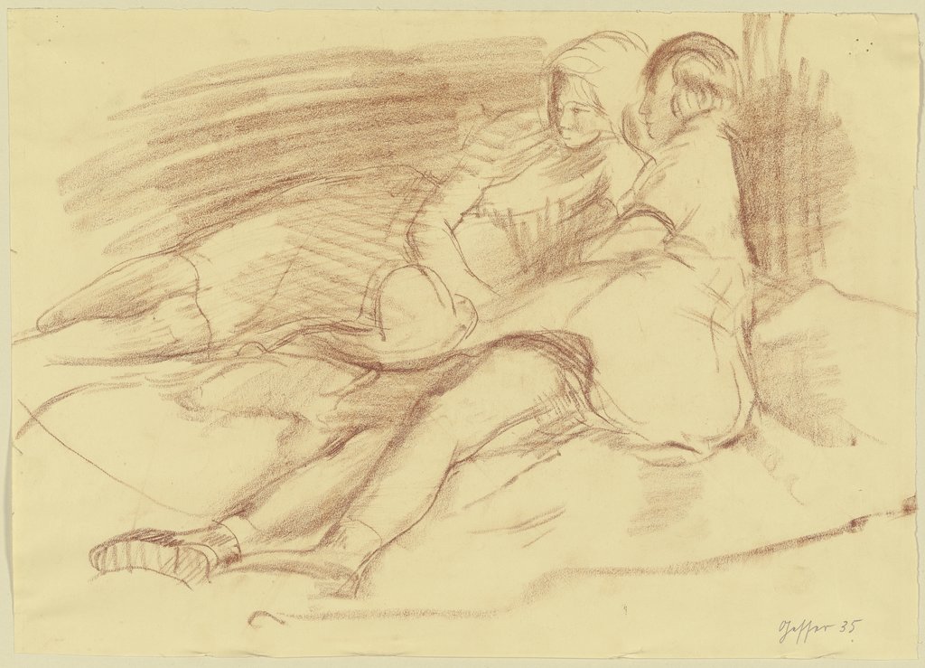 Two lying girls, Wilhelm Gesser