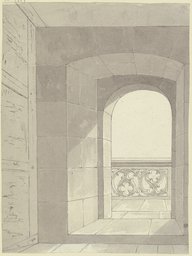 Turmtüre auf einen Balkon, Karl Ballenberger