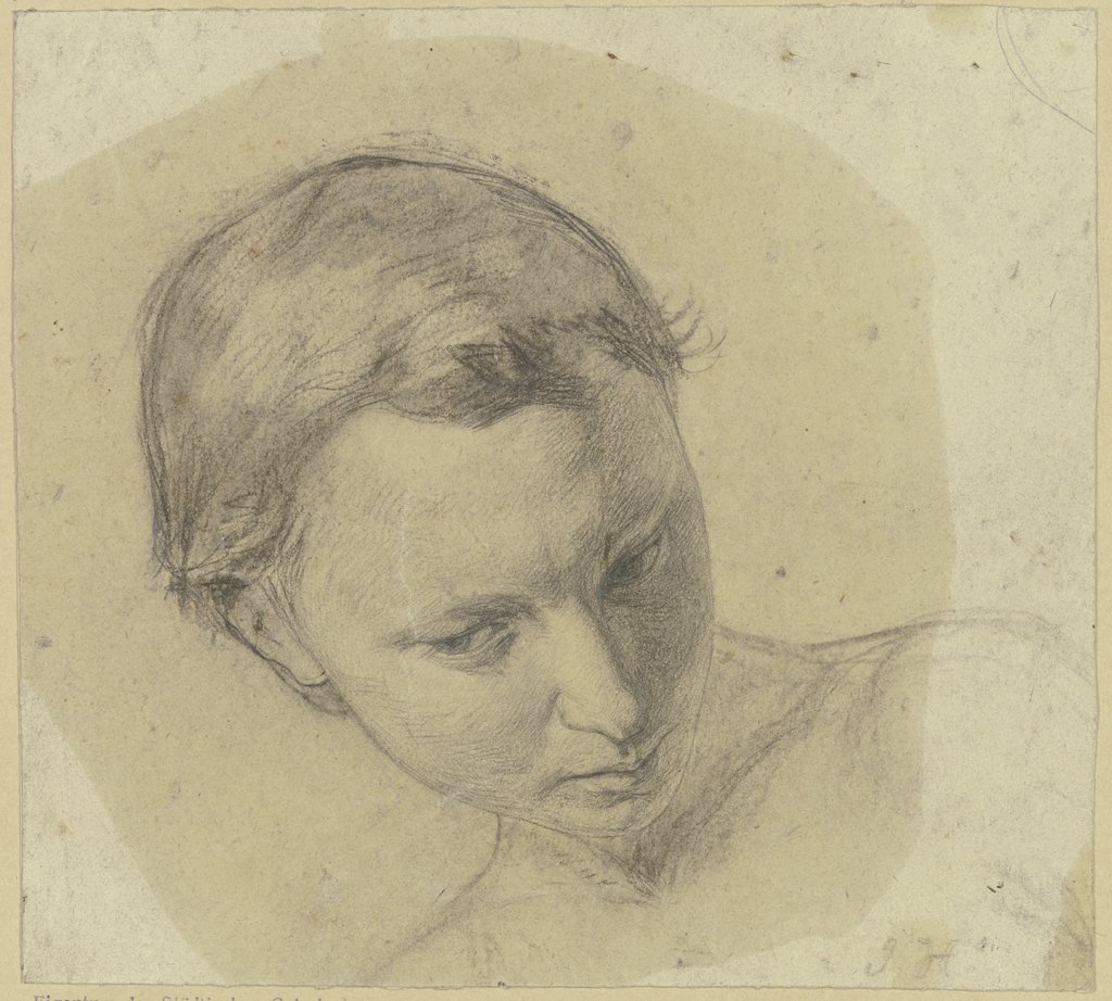 Girl's head, Julius Hamel