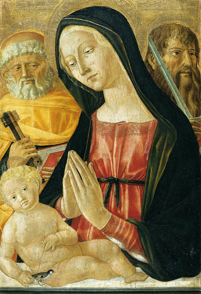 Virgin and Child with Saints Peter and Paul, Neroccio di Bartolomeo di Benedetto de' Landi;  workshop