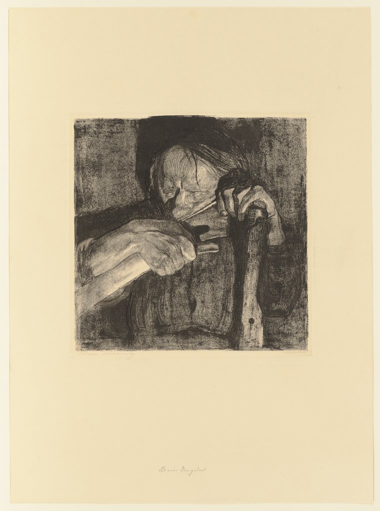 Sharpening the Scythe, Käthe Kollwitz