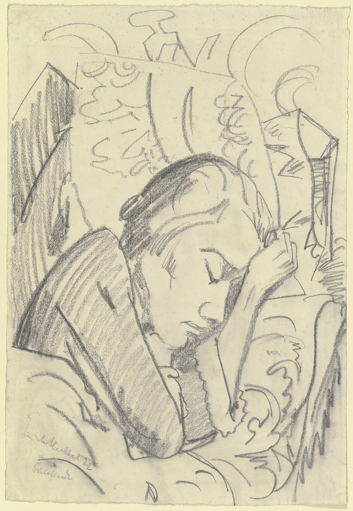 Sleeping woman, Erich Heckel