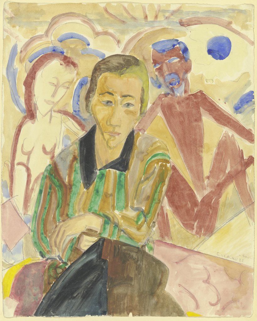 Sitzende Frau (Frau Heckel), Erich Heckel