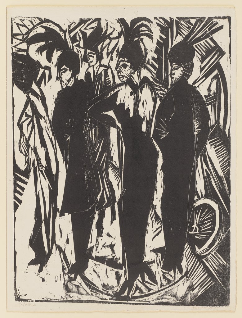 Fünf Kokotten auf der Straße, Ernst Ludwig Kirchner