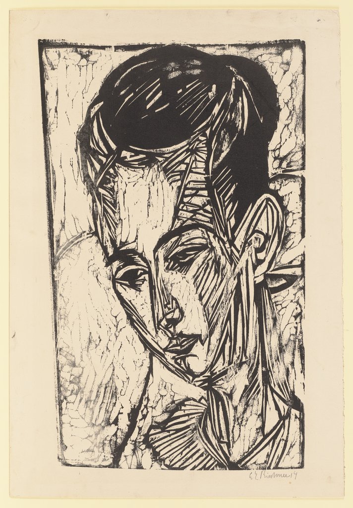 Kopf Tochter Hardt, Ernst Ludwig Kirchner