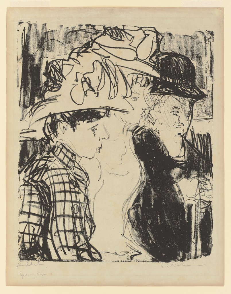 Spaziergänger, Ernst Ludwig Kirchner